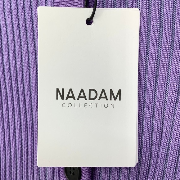 NEW! NAADAM Size Small Merino Silk Short Sleeve Cardigan Sweater $225 msrp J6-11 - Picture 10 of 13